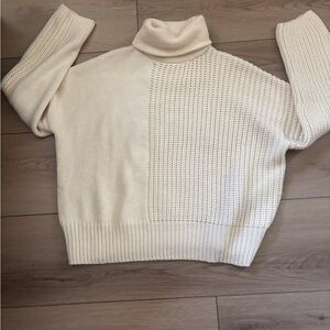 Topshop Ivory Turtleneck Sweater